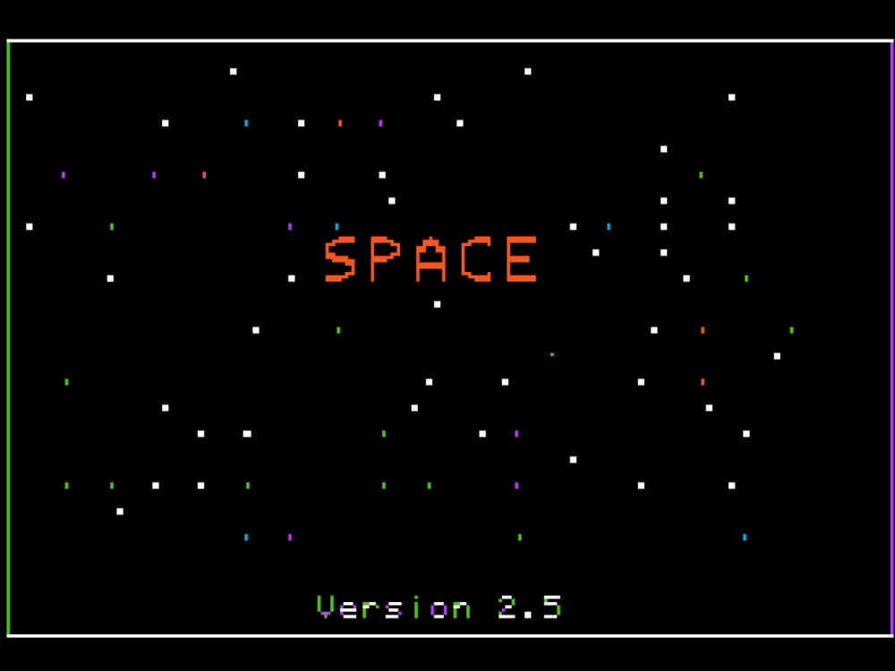 Screenshot of Space I for Apple II